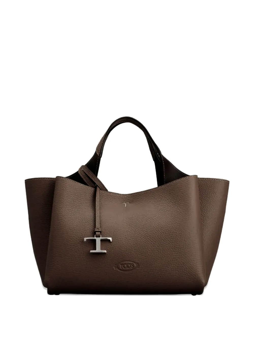 Tod's logo-embossed tote bag - Marrone