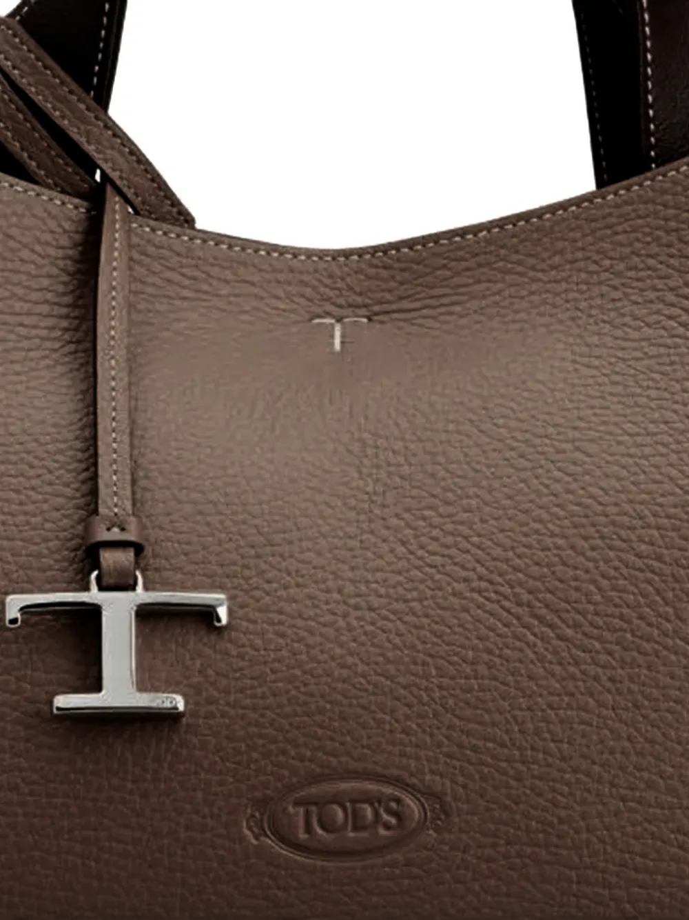 Tod's Shopper met logo-reliëf Bruin