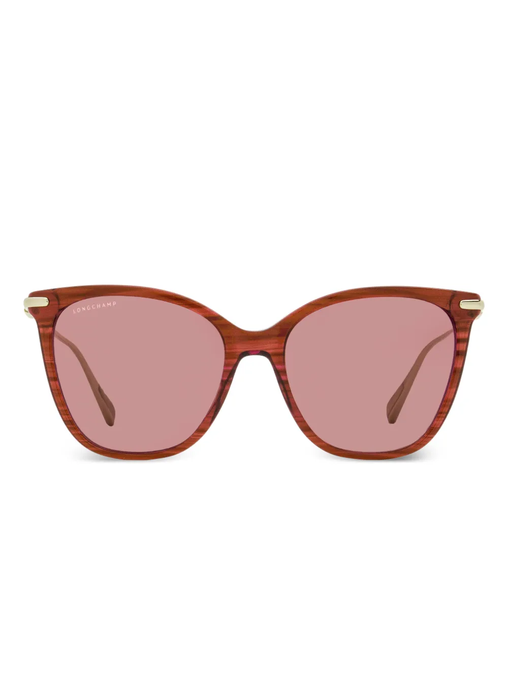 Longchamp - Óculos de sol quadrado 757 - mulher - acetato/metal - Tamanho único - Vermelho