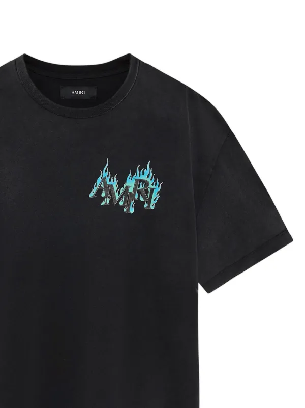 AMIRI Crystal Flames T-shirt | Black | FARFETCH