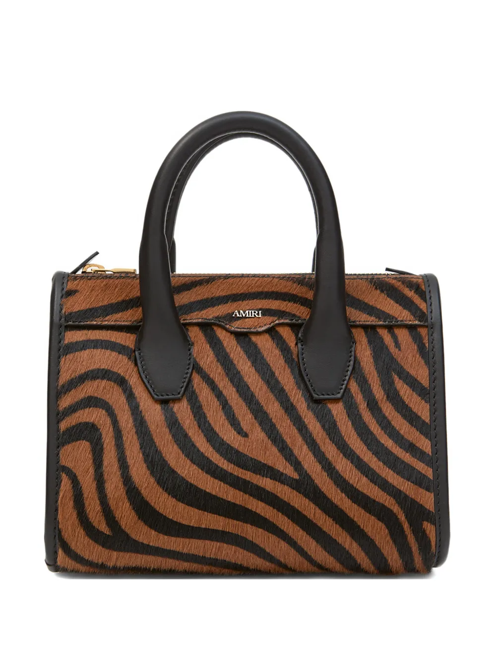 AMIRI micro Triangle Zebra tote bag | Brown | Image 1