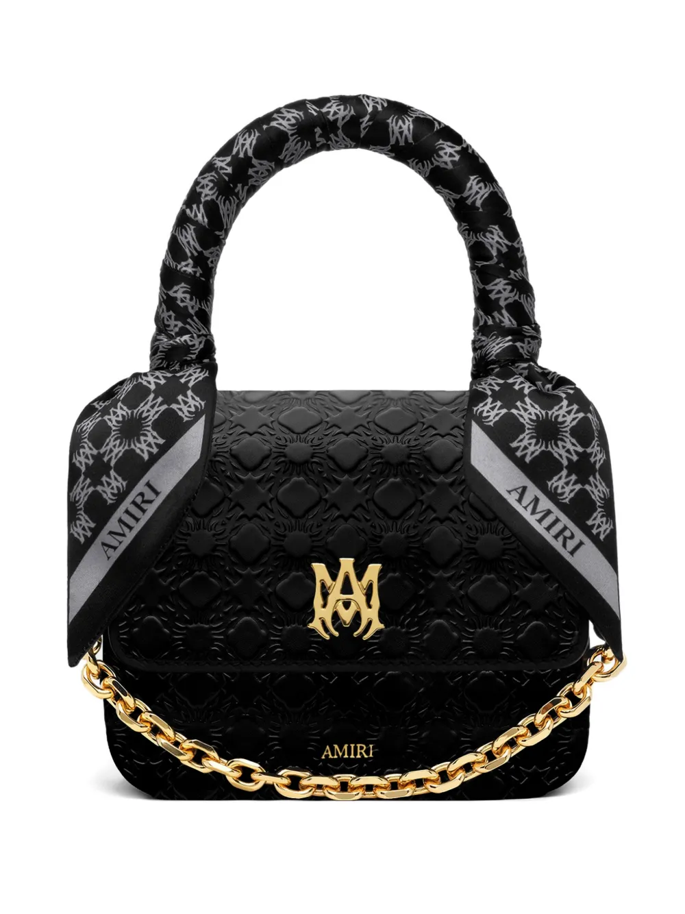 AMIRI micro Ma Quad embossed tote bag | negro | Image 1