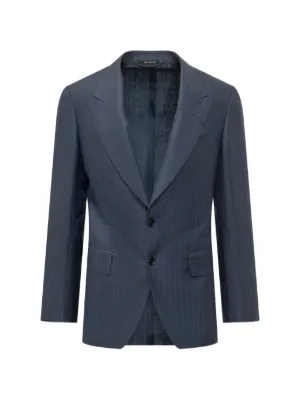 Isaia パッチポケット ジャケット | ブルー | FARFETCH JP