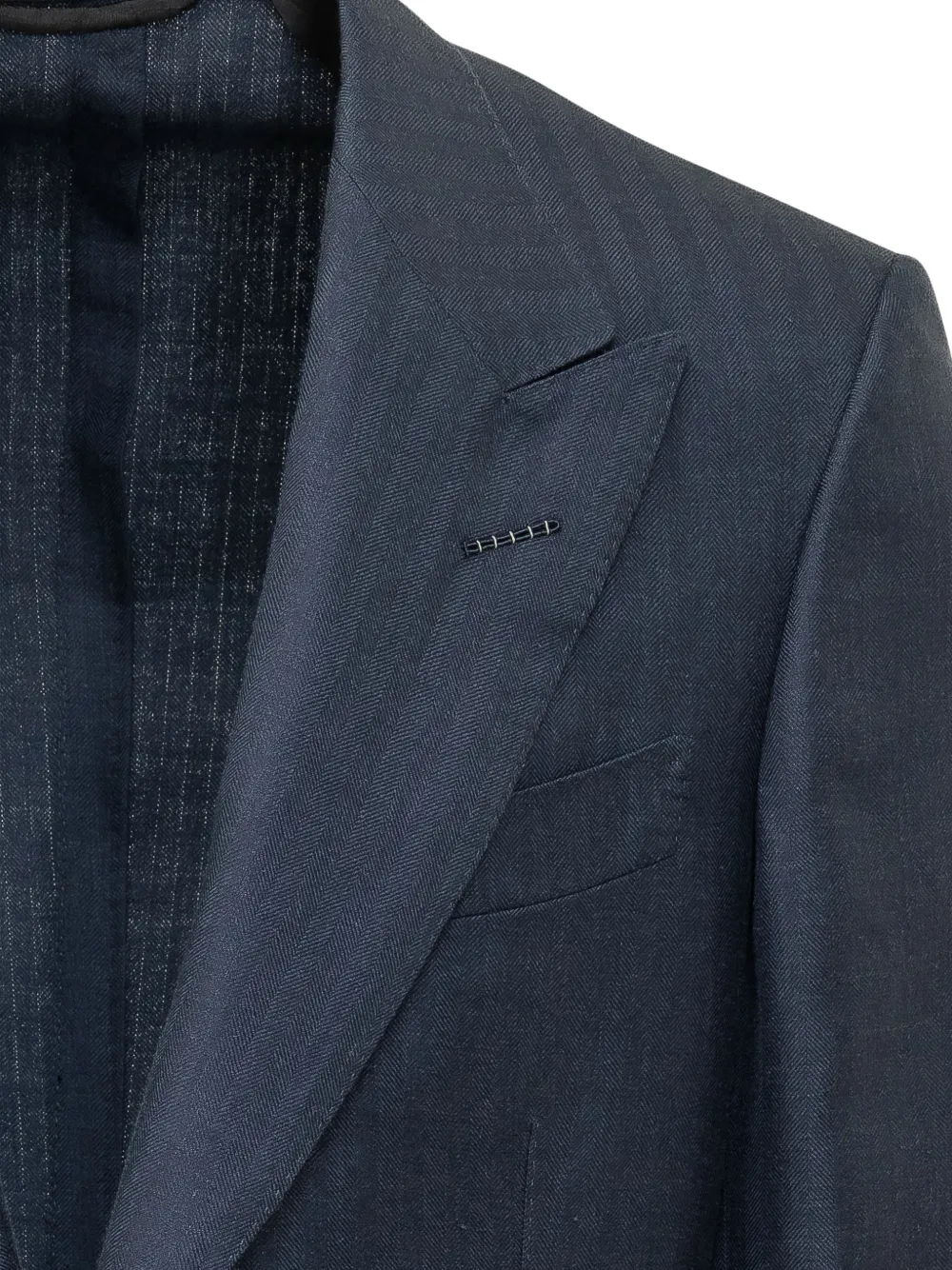 TOM FORD Blazer met enkele rij knopen Blauw