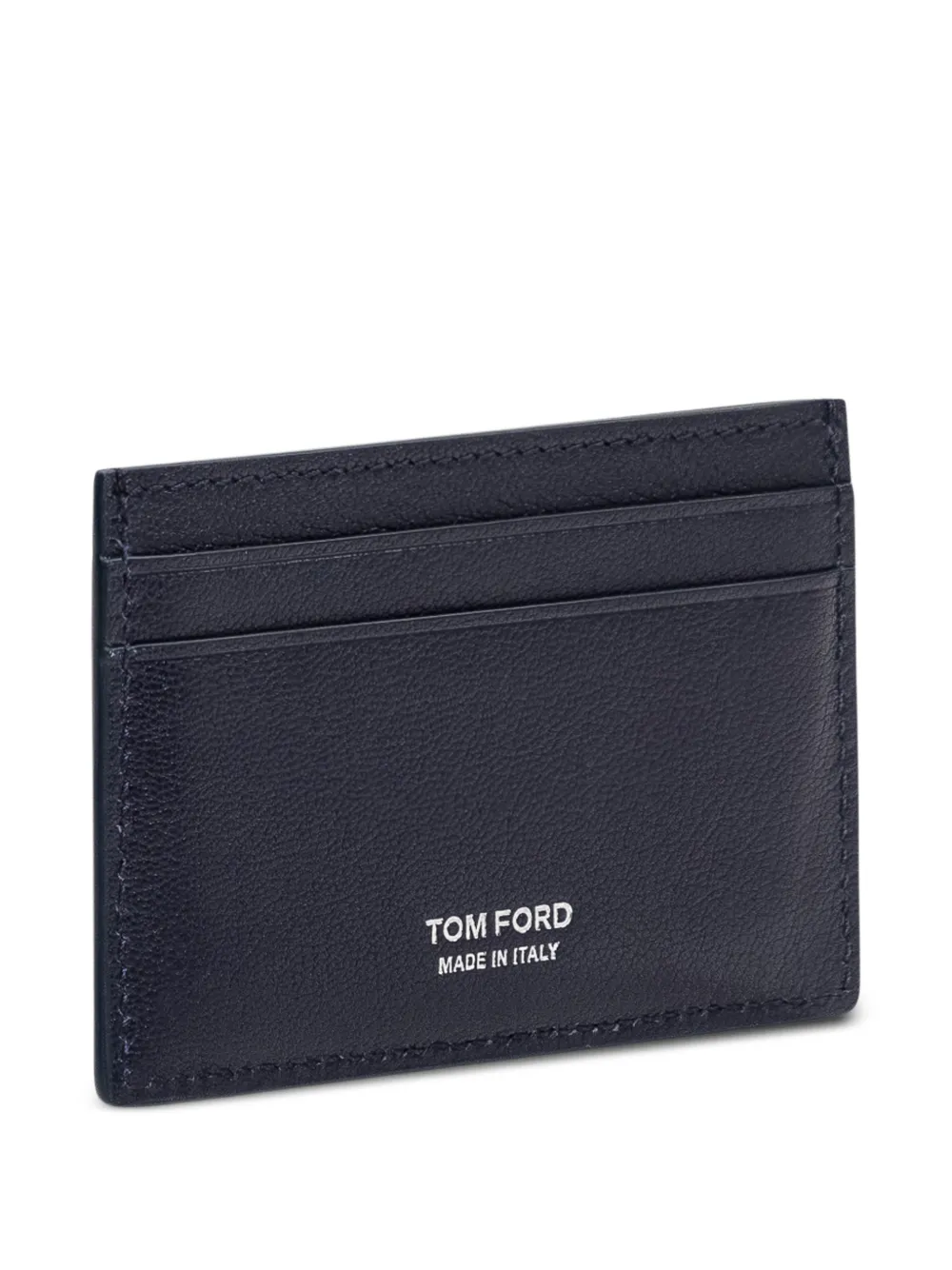 TOM FORD Leren pasjeshouder Blauw