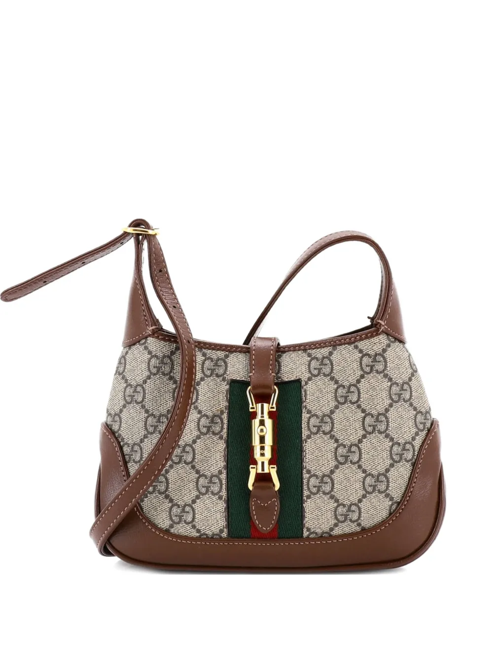 Gucci Pre-Owned Jackie 1961 GG Coated Canvas Mini hobo bag - Marrone