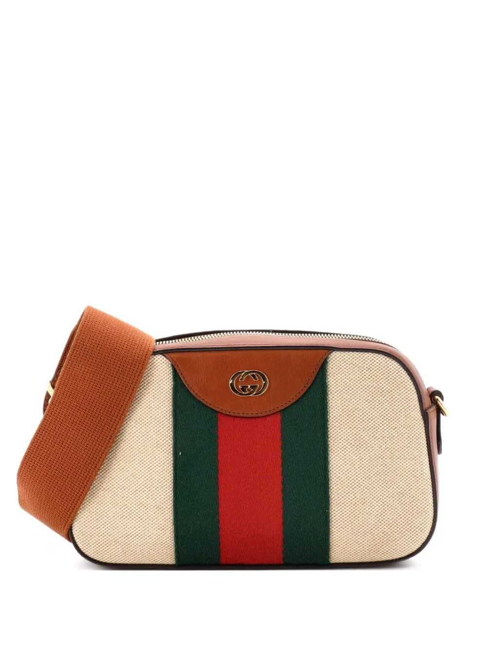Gucci Pre-Owned Camera Bag Vintage Web Canvas crossbody bag - Marrone