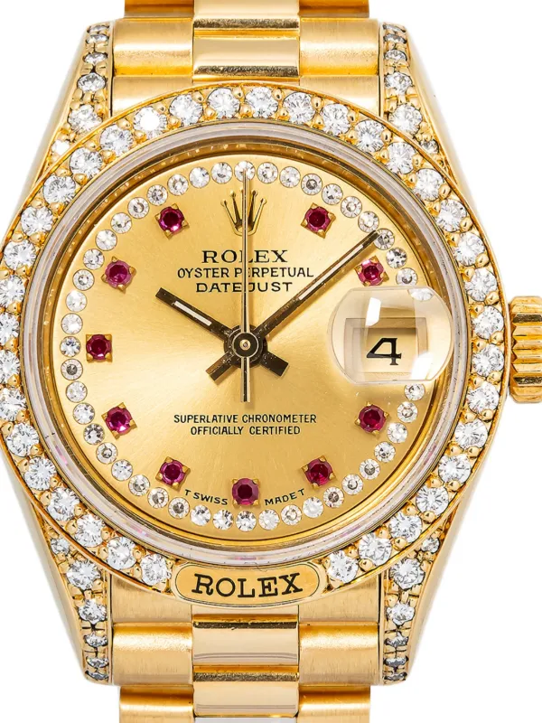 slim fit dress slacks 1963 Rolex Dress Watch 18K with Rare White & Yellow Gold Tile Bracelet main image 0