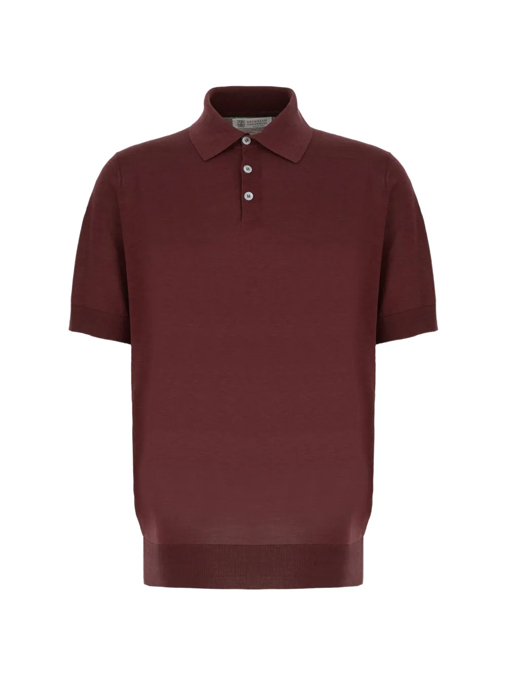 Brunello Cucinelli short-sleeve polo shirt - Rosso