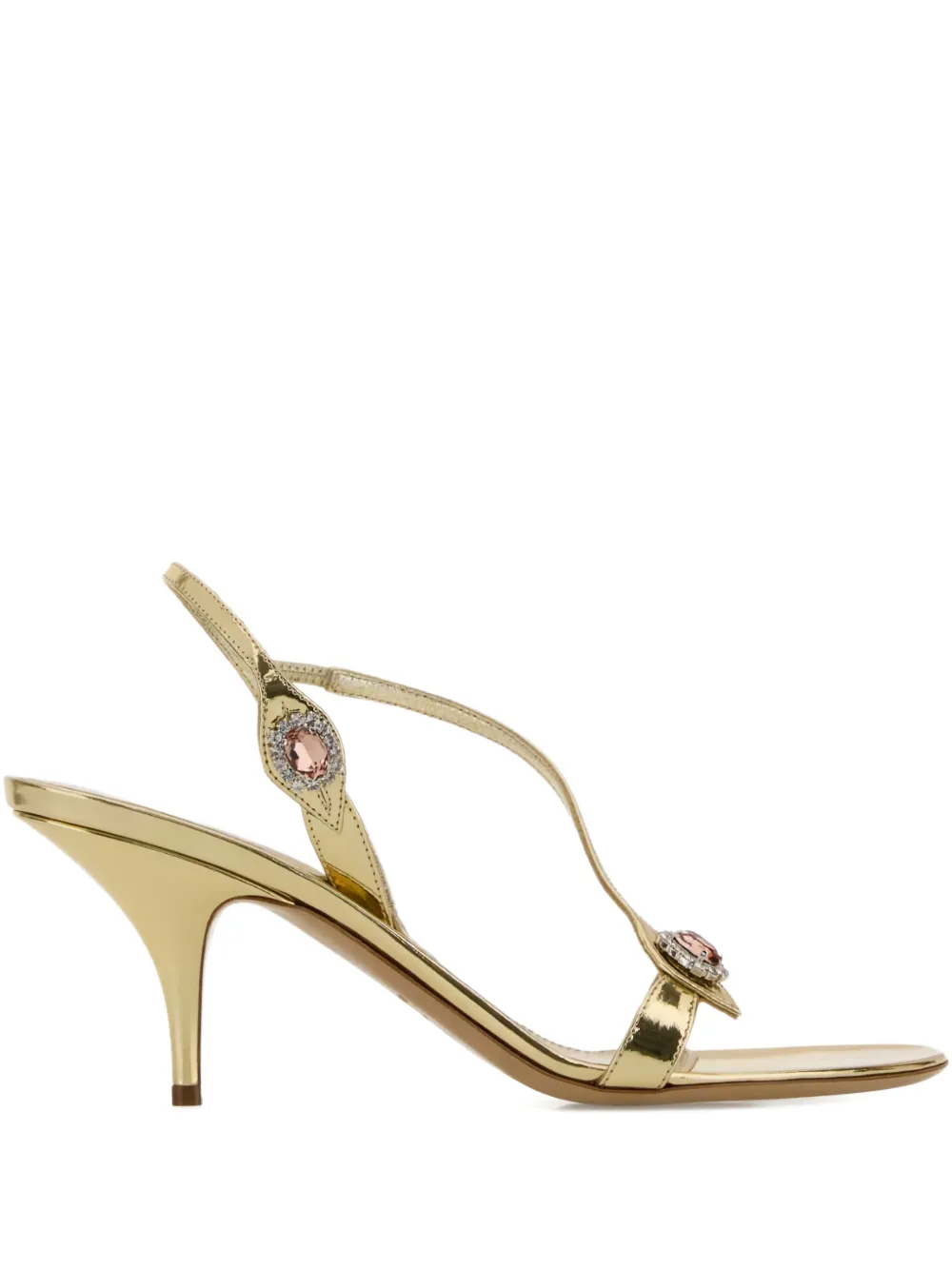 Ferragamo Sibilla leren sandalen Goud