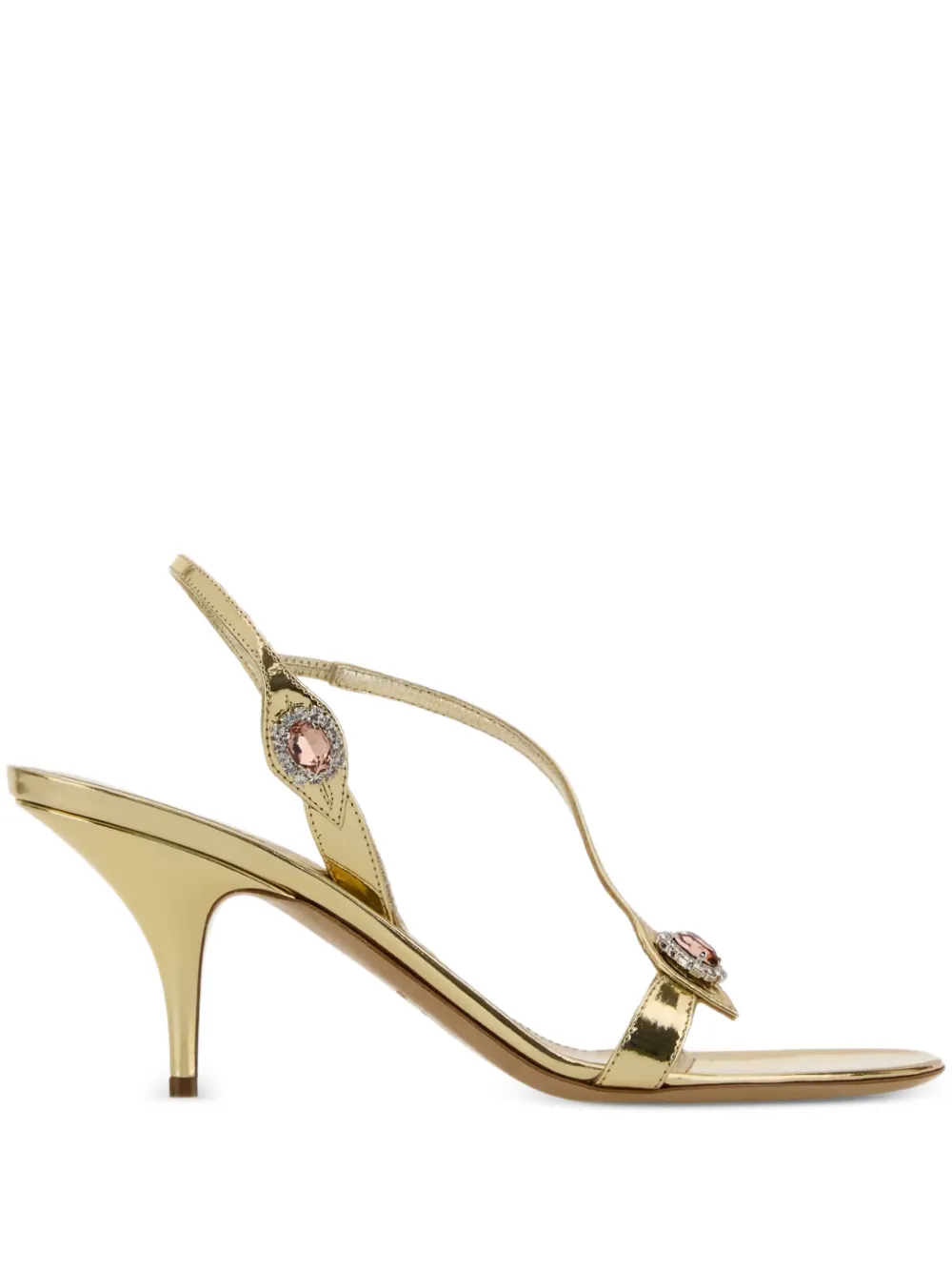 Ferragamo Sibilla leather sandals | Gold | Image 1