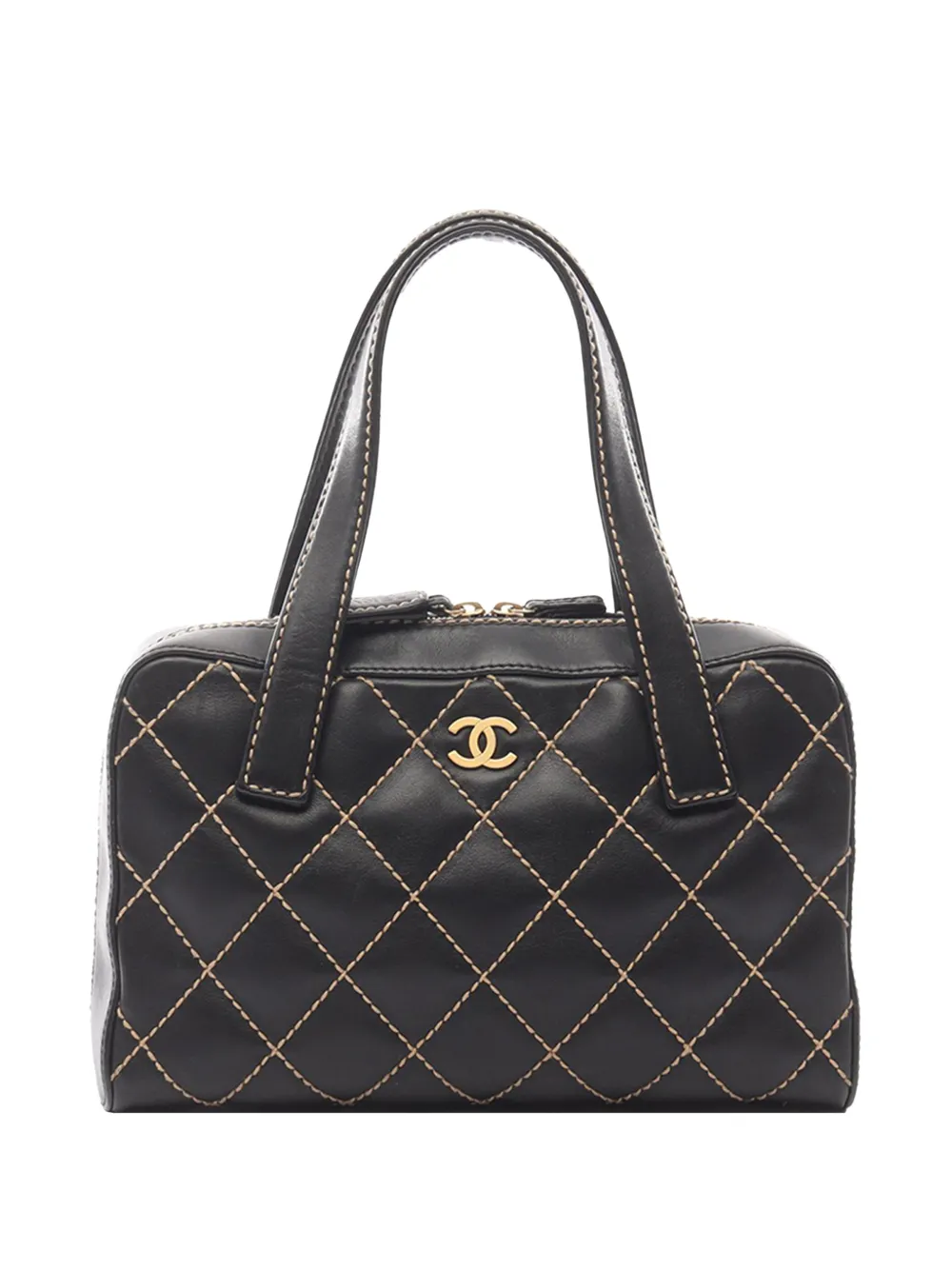 CHANEL Pre-Owned 2004-2005 CC Wild Stitch handbag - Nero