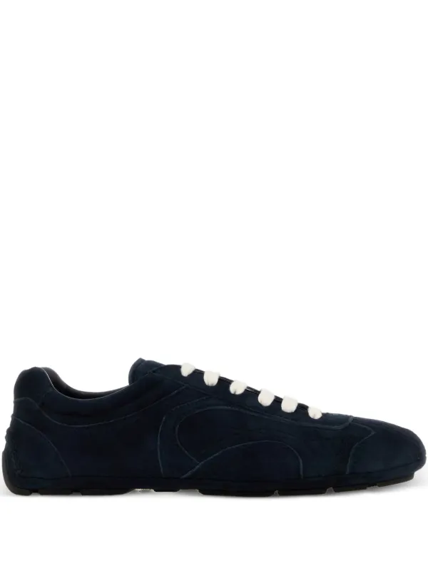 Prada Montecarlo Suede Sneakers in Blue