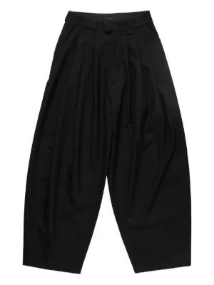 キ*K様 julius archive layered sarouel pant JULIUS Cotton / Nylon / Twill Twisted Sarouel Pants （Black