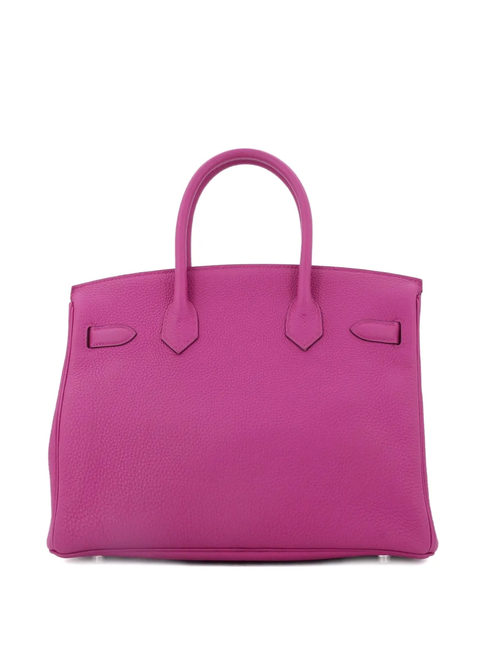 Hermès Pre-Owned Birkin Handbag Pink Clemence with Palladium Hardware 30 satchel | Pre-Owned | Image 2