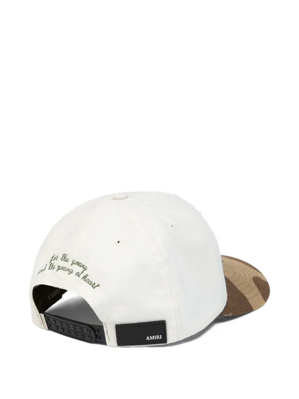 AMIRI MA Outline camouflage-print Cap | White | FARFETCH