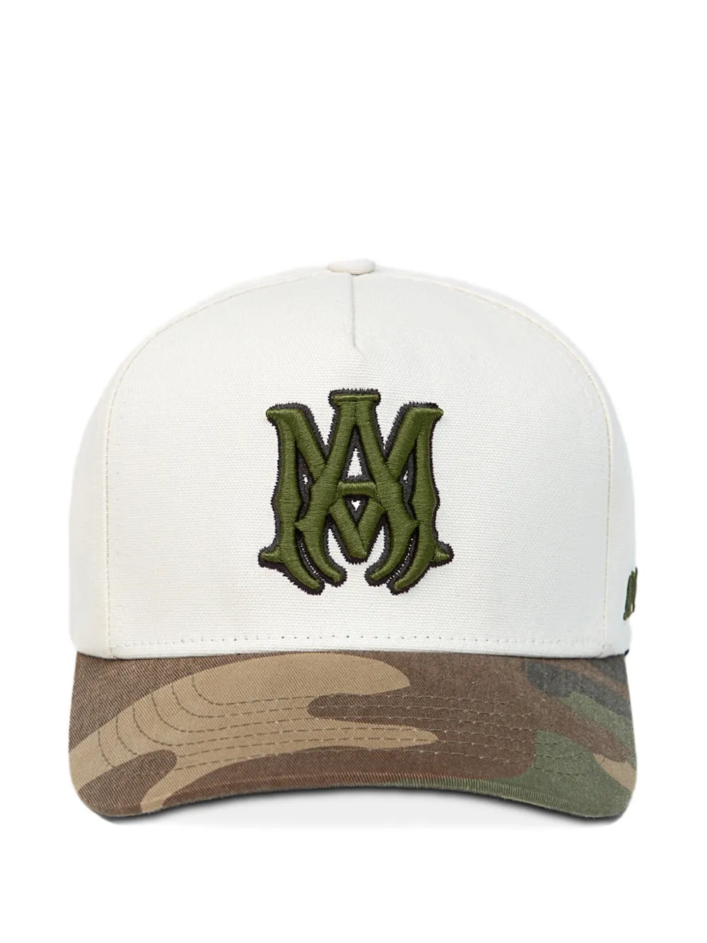 AMIRI MA Outline camouflage canvas cap - Bianco