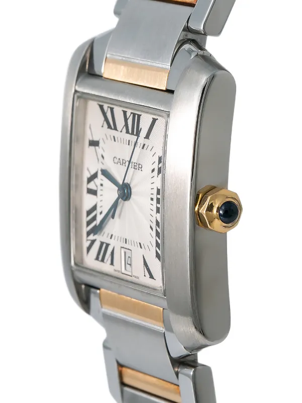 Cartier タンク フランセーズ 28mm 腕時計 | ホワイト | FARFETCH JP