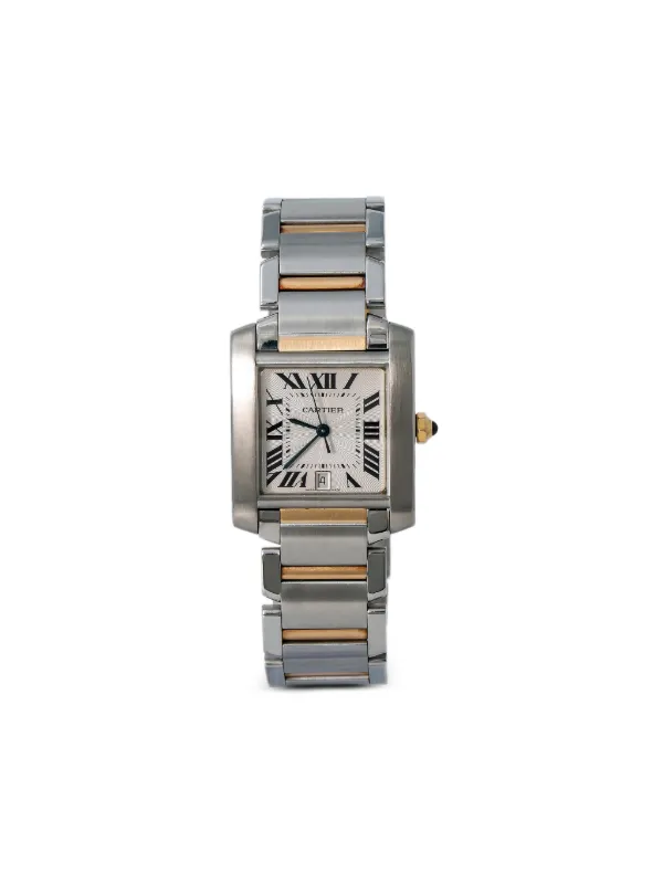 Cartier タンク フランセーズ 28mm 腕時計 | ホワイト | FARFETCH JP