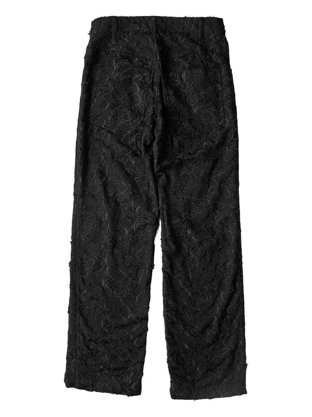 Song For The Mute textured trousers - Zwart