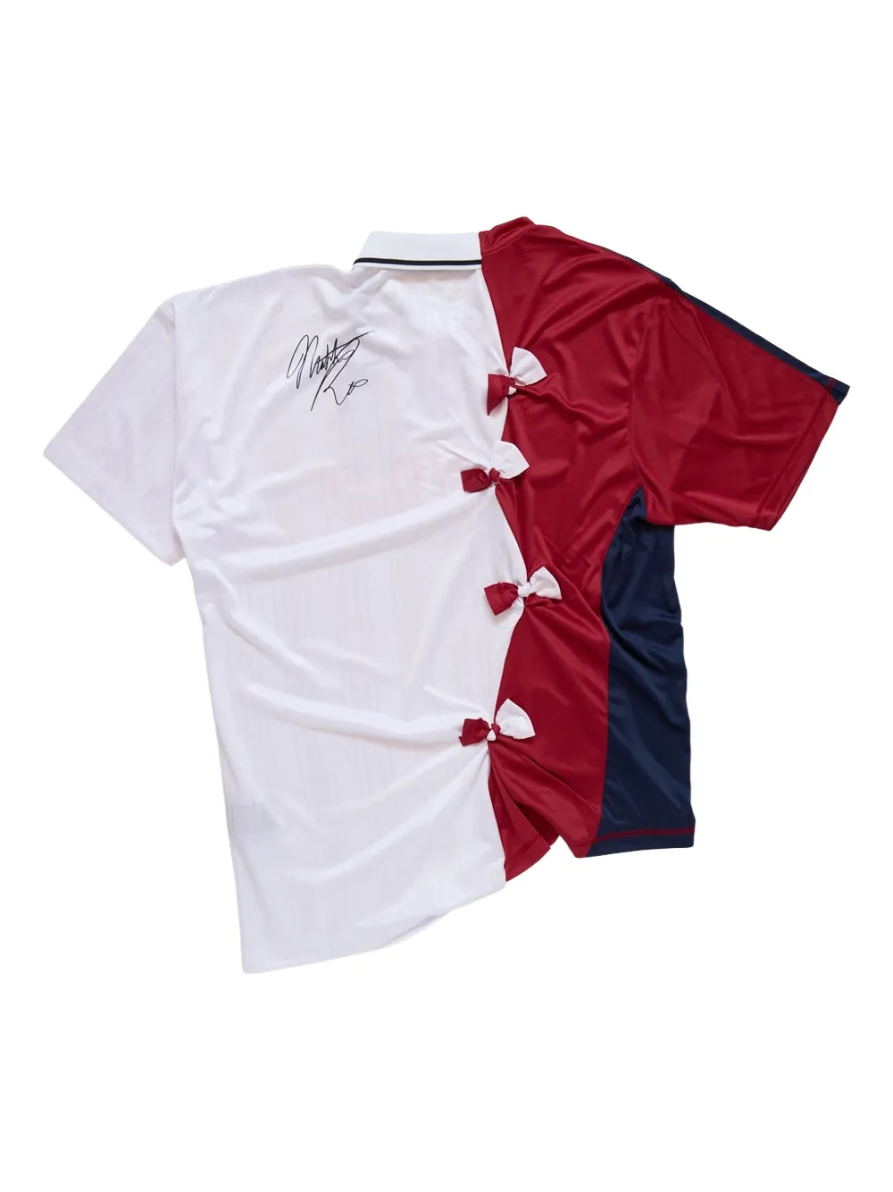 Martine Rose collage football T-shirt - Wit