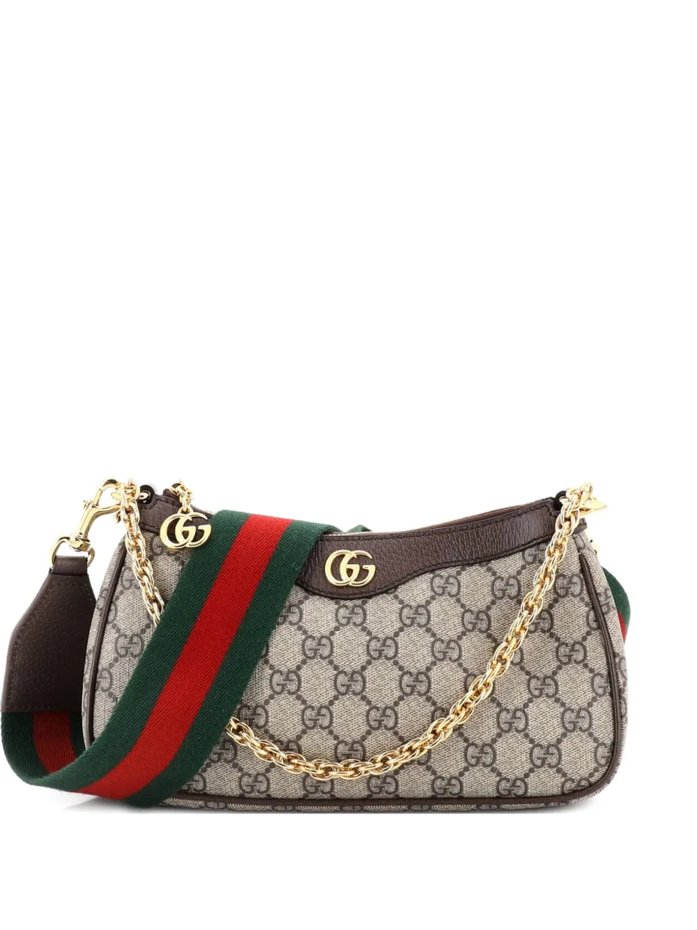 Gucci Pre-Owned Ophidia Charm Shoulder Bag GG Coated Canvas Small crossbody bag - Marrone