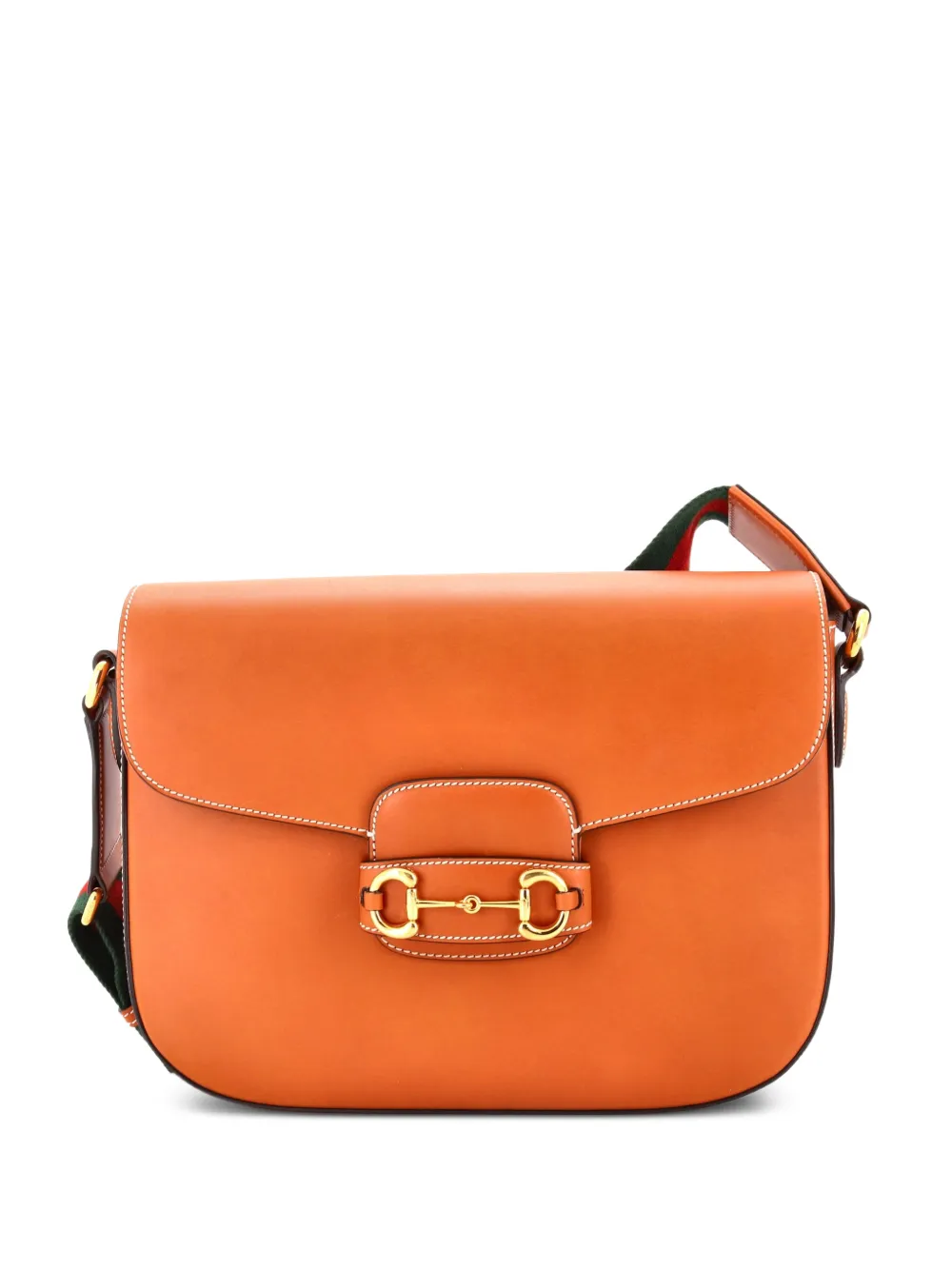 Gucci Pre-Owned Horsebit 1955 Leather Large shoulder bag - Marrone