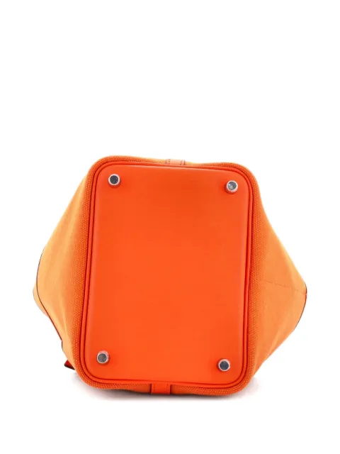 Hermès Pre-Owned Cargo Picotin Lock Bag Canvas and Swift PM bucket bag