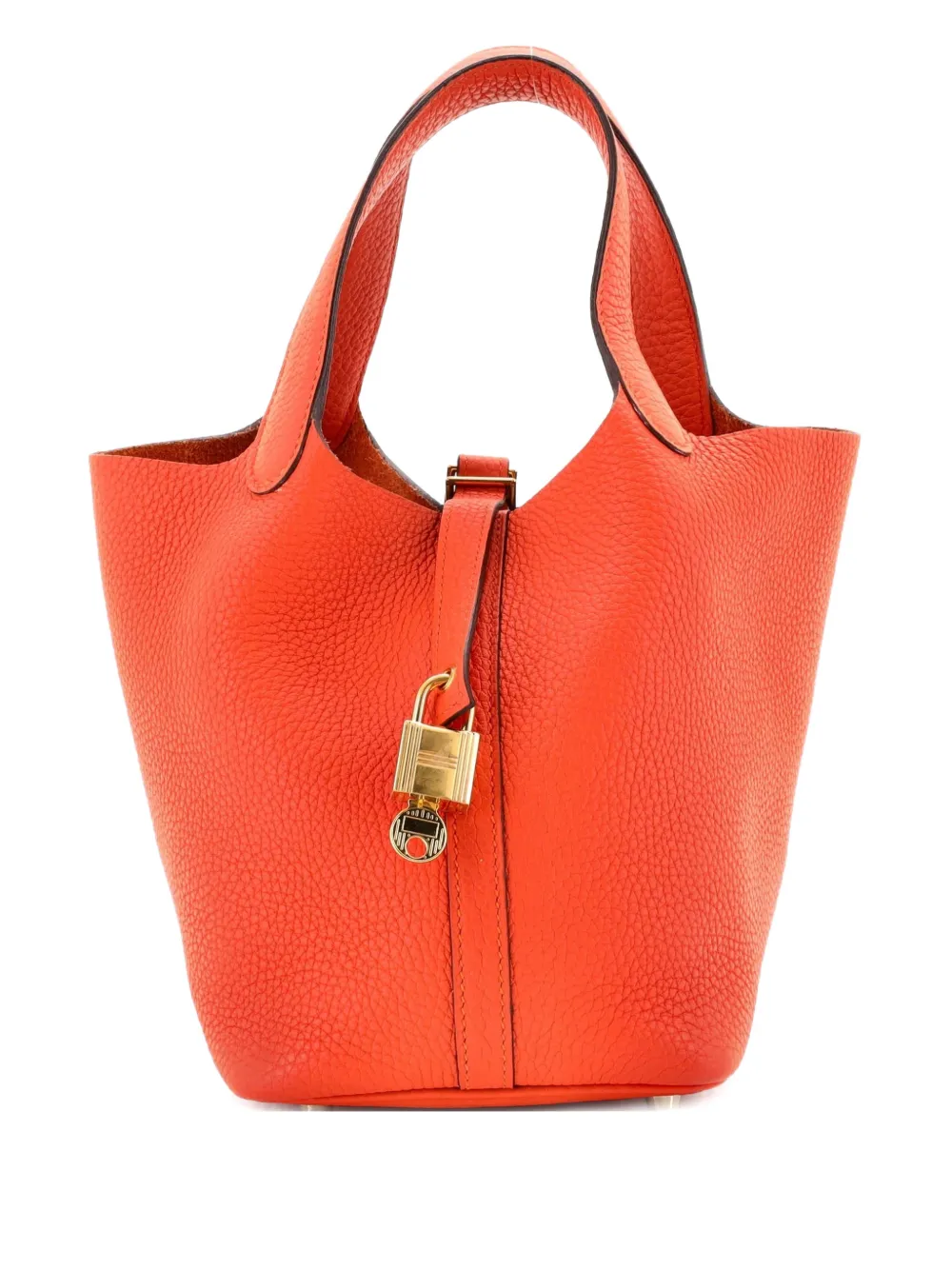 Hermès Pre-Owned Picotin Lock Bag Clemence PM bucket bag | Orange | Image 1