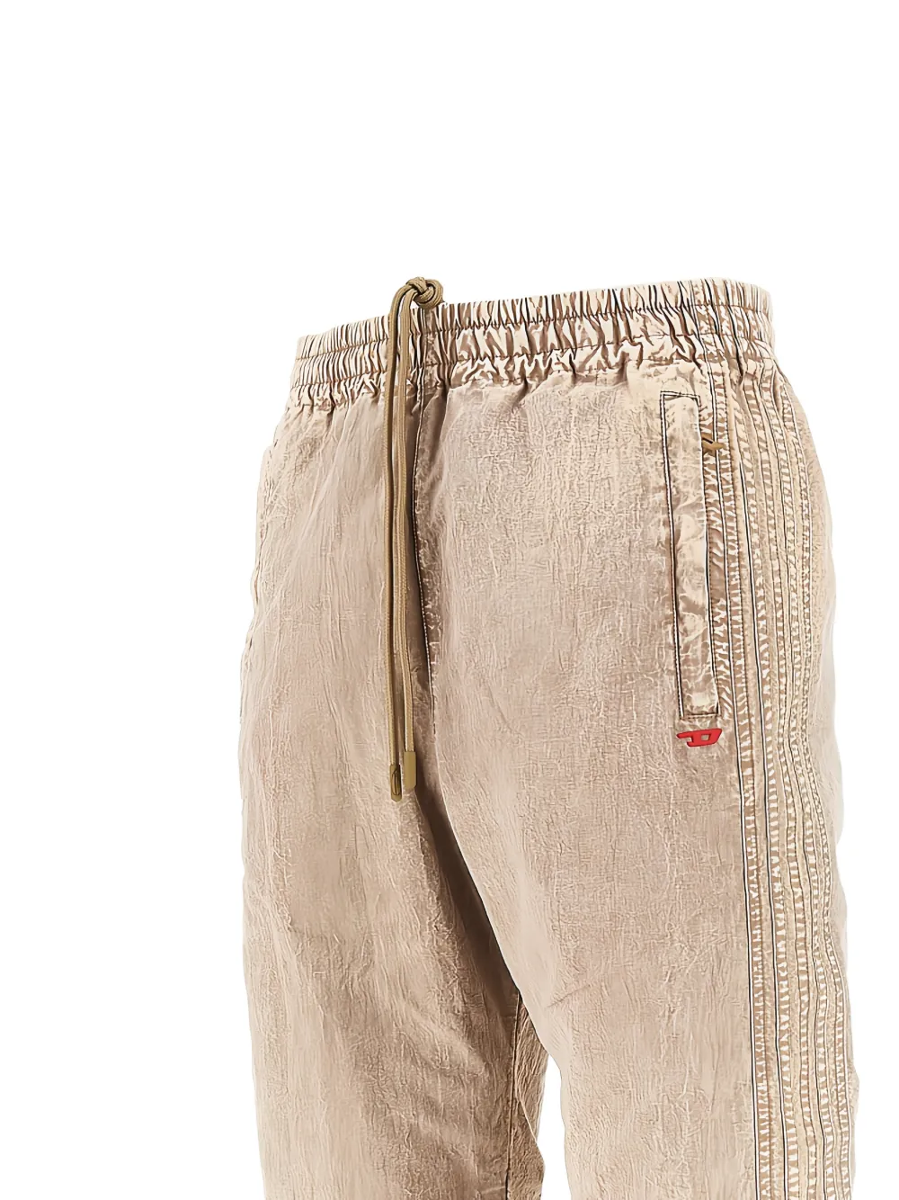 Diesel drawstring side stripe trousers - Beige