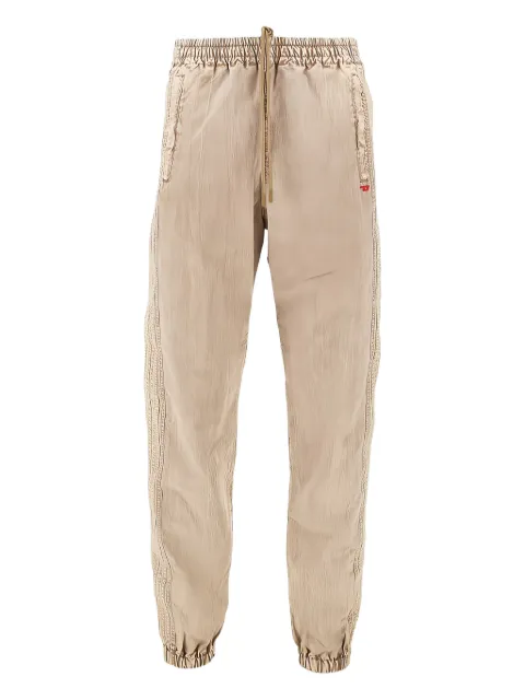 Diesel drawstring side stripe trousers