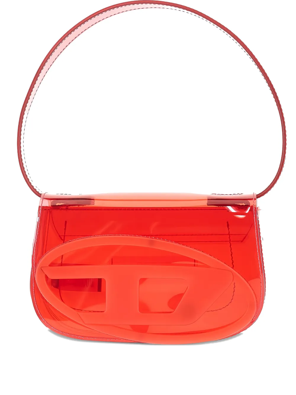 Diesel logo shoulder bag - Rosso