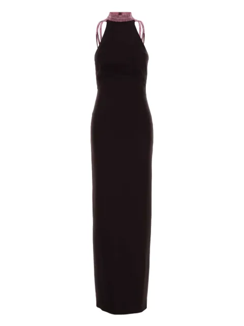 The Attico halterneck backless dress