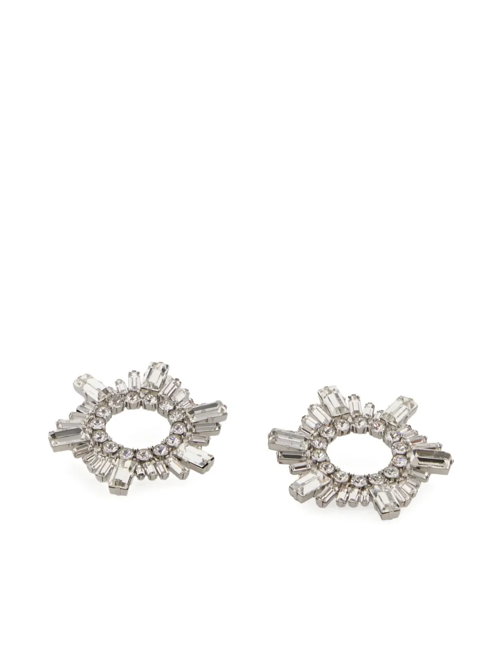 Amina Muaddi Begum earrings - Argento