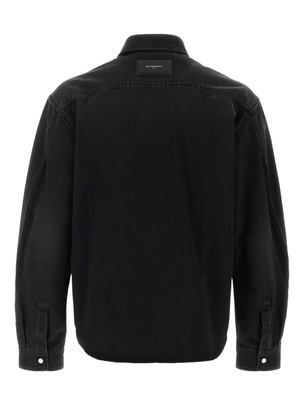 Givenchy flap-pocket denim shirt - Zwart