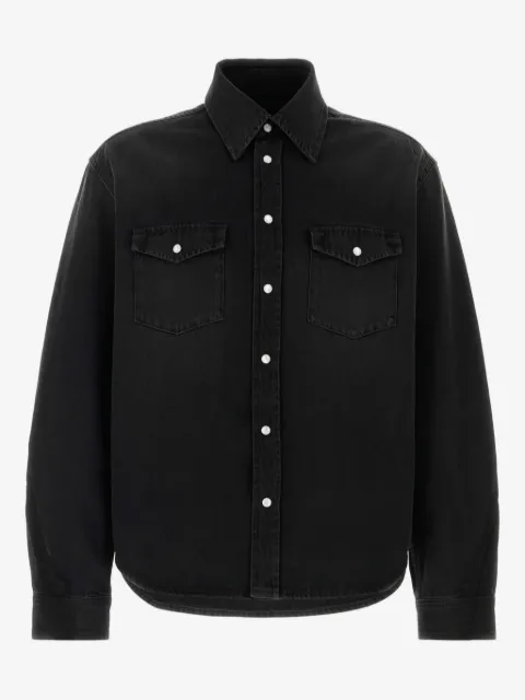 Givenchy camisa de mezclilla con bolsillos y solapa