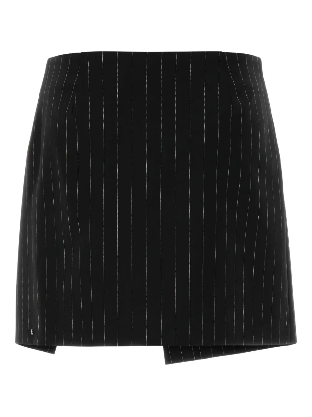 Sportmax embroidered pinstripe-pattern mini skirt - Zwart