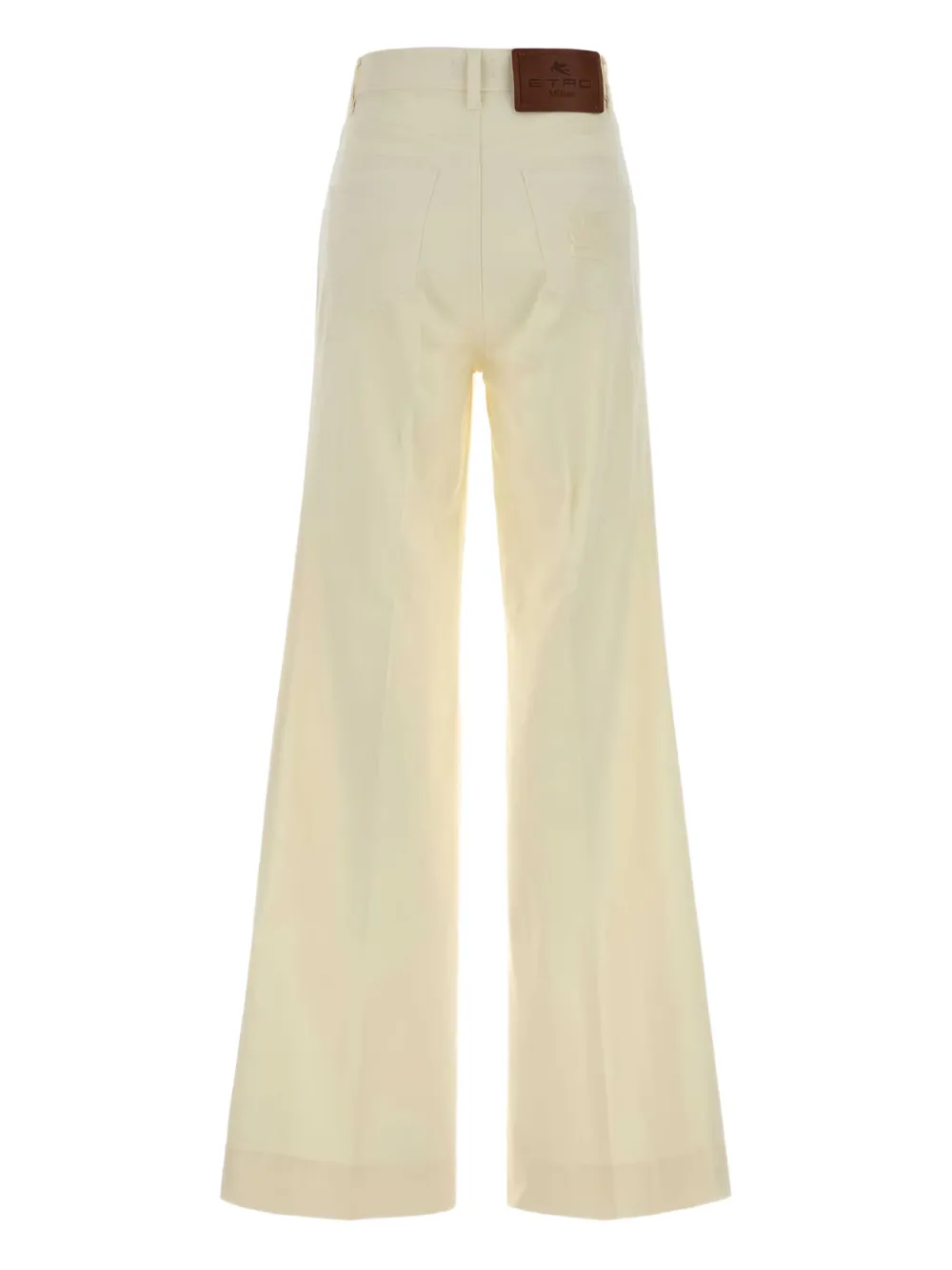 ETRO Pegaso-buttons flared jeans - Wit