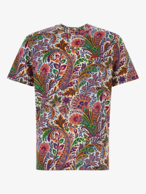 ETRO playera con estampado de cachemira