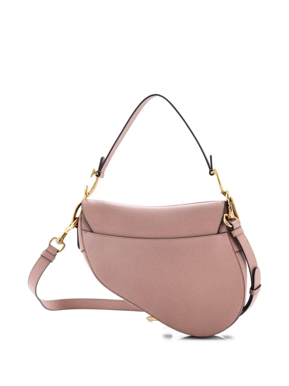 Saddle Handbag With Strap Leather Medium Shoulder Bag
