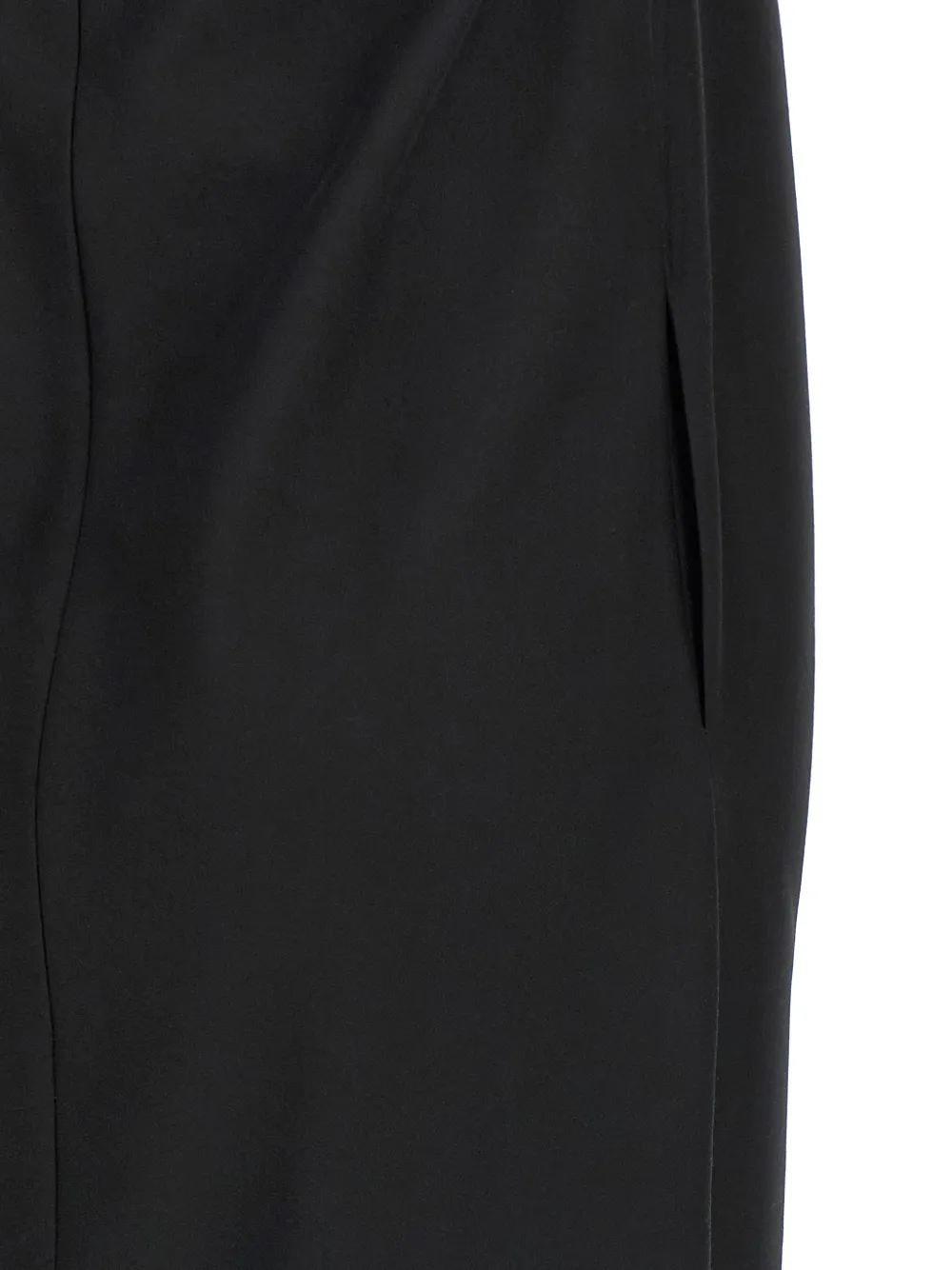 Magda Butrym Asymmetrische maxi-jurk Zwart