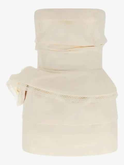 Magda Butrym lace draped flower mini dress