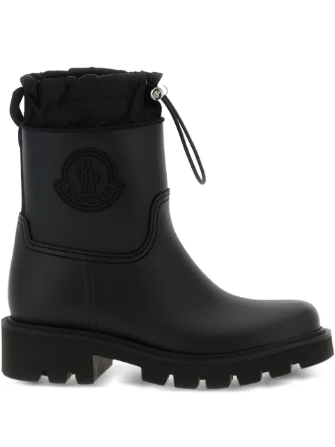 Moncler drawstring embosssed-logo rain boots