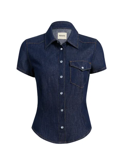 KHAITE chemise boutonnée en jean