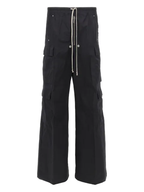Rick Owens zip cotton cargobelas trousers