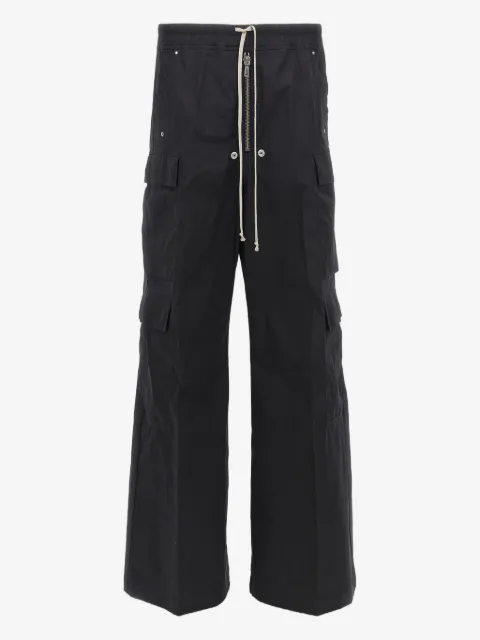 Rick Owens pantalon en coton à poches cargo