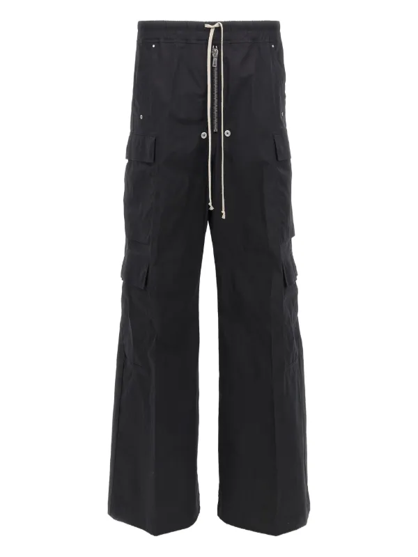 Rick Owens ジップコットンパンツ | ブラック | FARFETCH JP