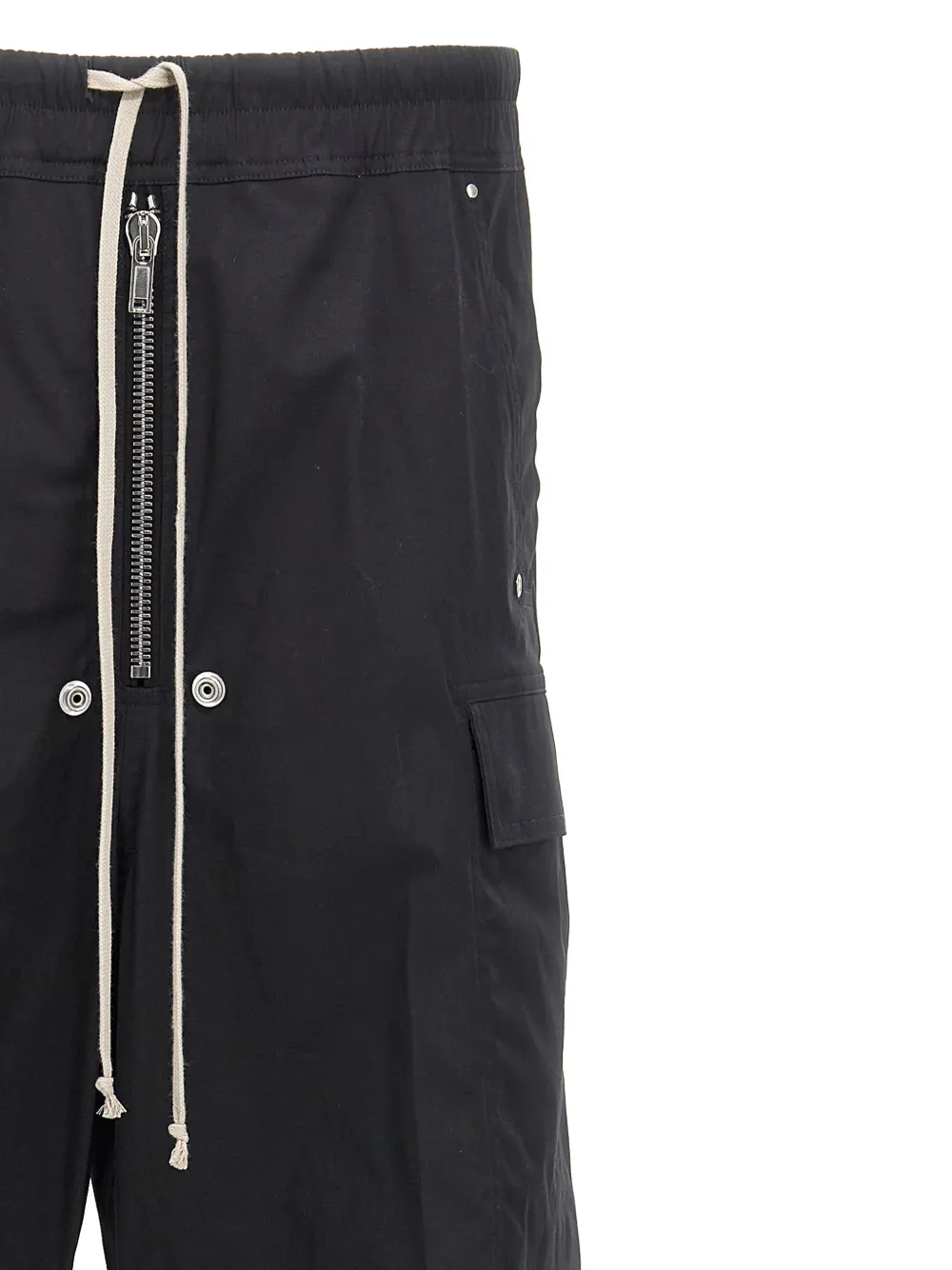 Rick Owens Katoenen cargo broek met rits Zwart
