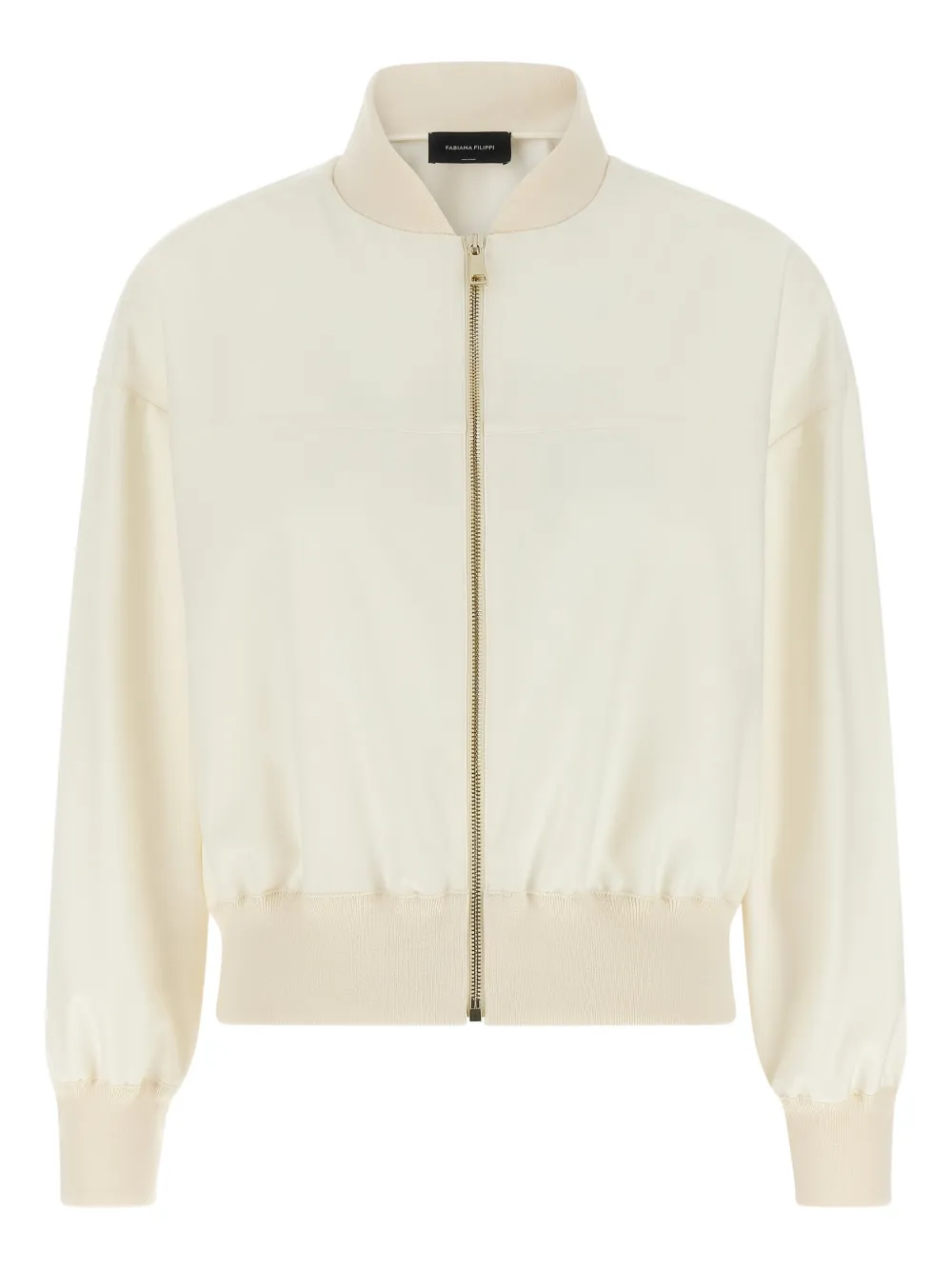 Fabiana Filippi zup-up bomber jacket - Nude