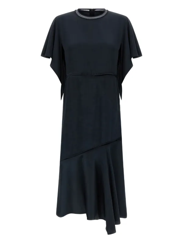 Fabiana Filippi Asymmetric Midi Dress - Blue Fabiana Filippi Asymmetric Midi Dress - Blue